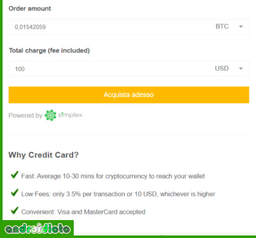 comprar criptomonedas en binance con tarjeta de credito